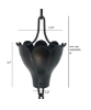 Picture of U-nitt Aluminum Rain Chain: Black Charm 8 - 1/2 ft #3148BLK