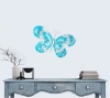 Picture of 18 in. Butterfly Outdoor Metal Wall Art Turquoise Blue G1051