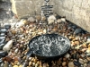 Picture of U-nitt 12" Rain Chain Anchoring Basin / Spill Bowl / Dish: with Attachment Chain, Black, #972BBLK