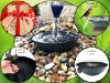 Picture of U-nitt 12" Rain Chain Anchoring Basin / Spill Bowl / Dish: with Attachment Chain, Black with Blue Patina, #972PA