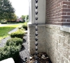 Picture of U-nitt  Rain Chain for Gutter: Square Joy Cup Black; Length: 8.5 ft (Whole Chain) 3122BLK