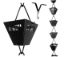 Picture of U-nitt  Rain Chain for Gutter: Square Joy Black;  Rough Surface; Length: 8.5 ft (Whole Chain) 3122BBLK