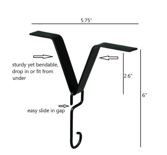 U-nitt Black Gutter Clip for Rain Chain Installation / Hanging ...