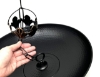 Picture of U-nitt 16" Aluminum basin / bowl / dish for Rain Chain: with attachment loop, Black, #976BLK 