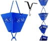 Picture of U-nitt  Rain Chain for Gutter: Square Jali Cup Blue; Length: 8.5 ft (Whole Chain) 3121BLU