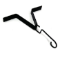 Picture of U-nitt Black Gutter Clip for Rain Chain Installation / Hanging,  Reinforced, #973BLK 