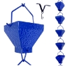 Picture of U-nitt Rain Chain for Roof Gutter Downspout, Water Catcher/Diverter, square blue 8 - 1/2 ft #5517BLU