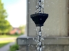 Picture of U-nitt Rain Chain for Roof Gutter Downspout, Water Catcher/Diverter,  square black 8 - 1/2 ft #5517BLK-CH