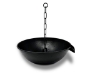 Picture of U-nitt 10" Aluminum basin / spill bowl / dish for Rain Chain: with Attachment Chain, Black, #970BLK