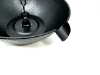 Picture of U-nitt 10" Aluminum basin / spill bowl / dish for Rain Chain: with Attachment Chain, Black, #970BLK