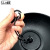 Picture of U-nitt 12" Rain Chain Anchoring Basin / Spill Bowl / Dish: with Attachment Chain, Black, #972BBLK