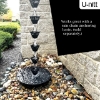 Picture of U-nitt  Rain Chain for Gutter: Square Jali Cup Black; Length: 8.5 ft (Whole Chain) 3121BLK