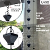 Picture of U-nitt Rain Chain for Roof Gutter Downspout, Water Catcher/Diverter,  square black 8 - 1/2 ft #5517BLK-CH