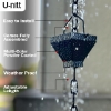 Picture of U-nitt Rain Chain for Roof Gutter Downspout, Water Catcher/Diverter,  square black 8 - 1/2 ft #5517BLK-CH