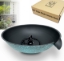 Picture of U-nitt 12" Rain Chain Anchoring Basin / Spill Bowl / Dish: with Attachment Chain, Black with Blue Patina, #972PA