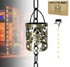 Picture of U-nitt Rain Chain: Antique Leaf, Light Up in the Dark, 8 - 1/2 ft #8565LAN