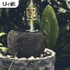 Picture of U-nitt Rain Chain: Antique Leaf, Light Up in the Dark, 8 - 1/2 ft #8565LAN