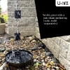 Picture of U-nitt Rain Chain: Rose Sprayed Butterfly, Light Up in the Dark, 8 - 1/2 ft #8567LRS